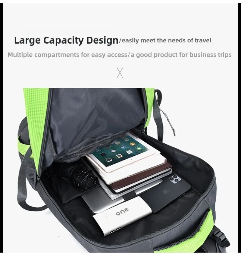 Large Capacity Travel Backpack 40l 60l Waterproof Back Pack Laptop Bag For Men Women Outdoor Travel Hiking Sports Business Trip