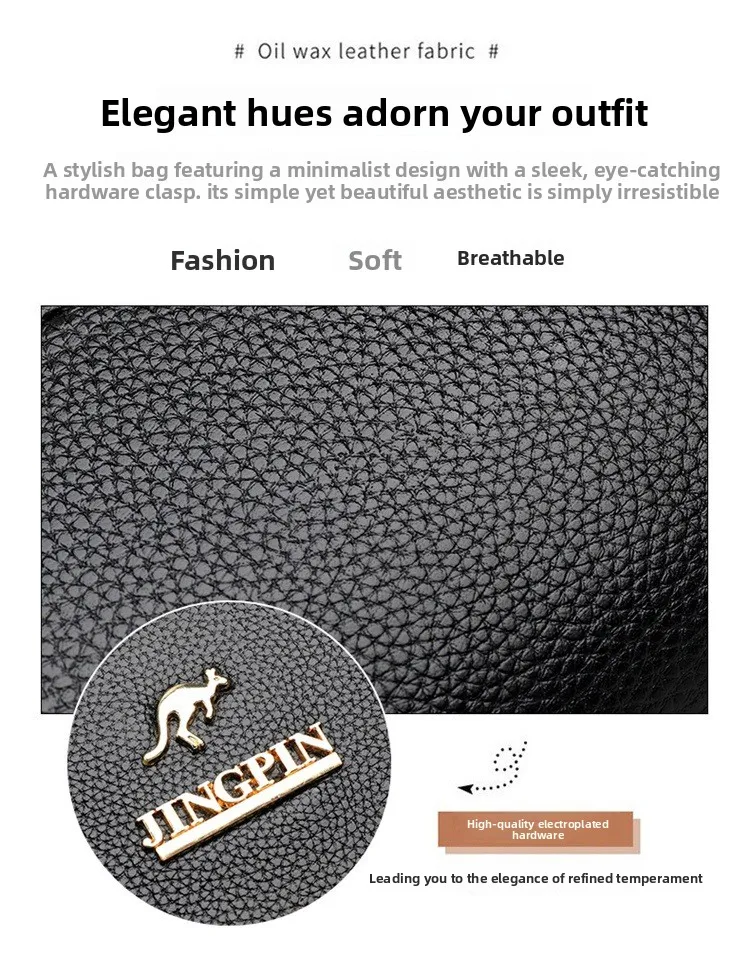 JINGPIN Faux Leather Crossbody Bag Women’s Stylish Shoulder Purse Versatile, Durable, Perfect for Daily Commute & Casual Outings