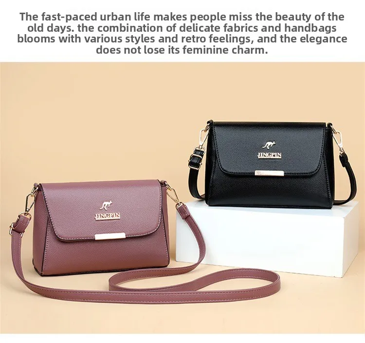 JINGPIN Faux Leather Crossbody Bag Women’s Stylish Shoulder Purse Versatile, Durable, Perfect for Daily Commute & Casual Outings