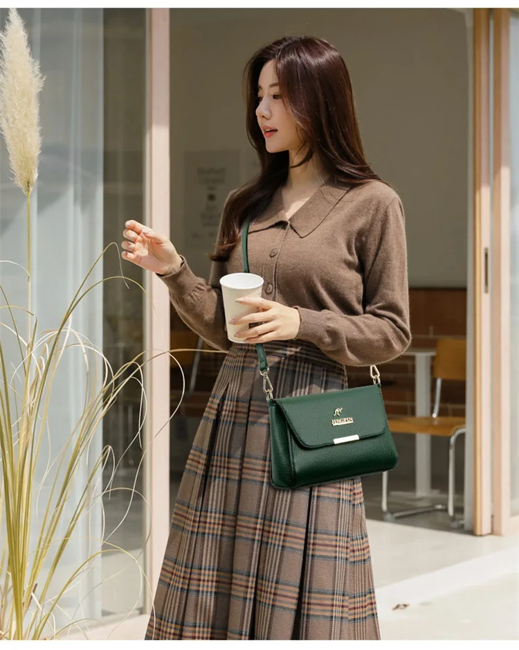 JINGPIN Faux Leather Crossbody Bag Women’s Stylish Shoulder Purse Versatile, Durable, Perfect for Daily Commute & Casual Outings