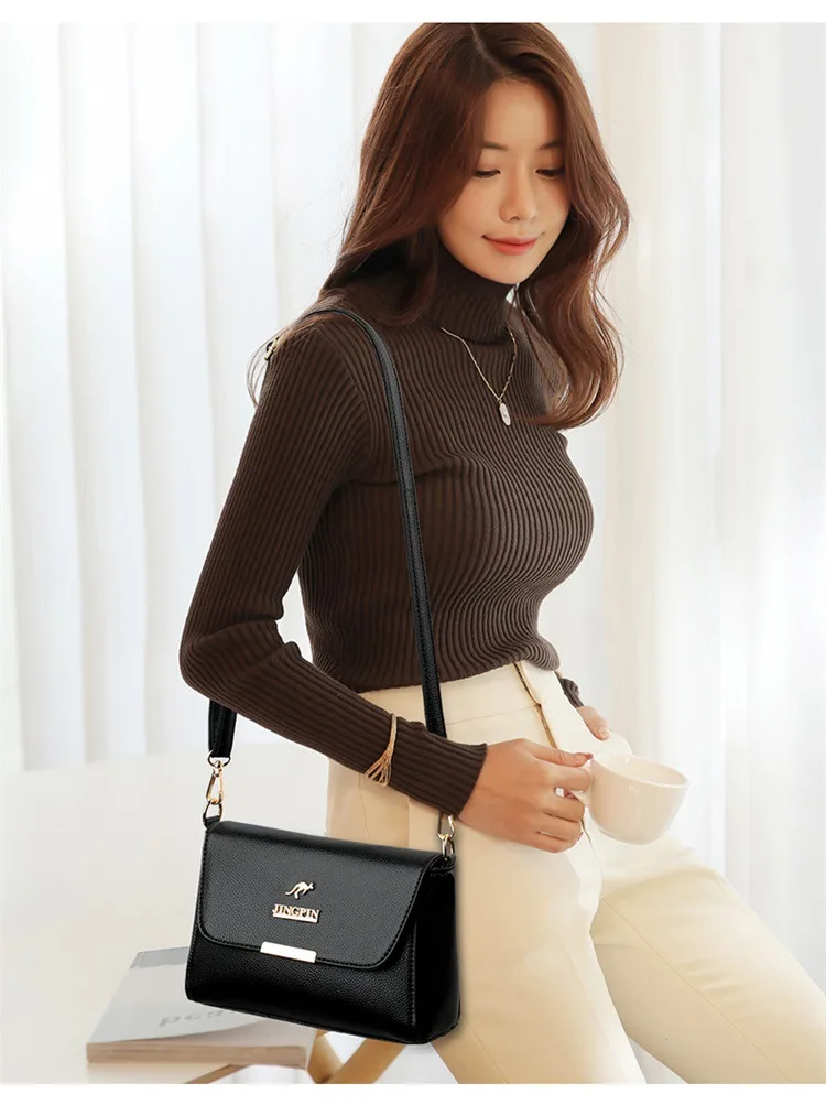 JINGPIN Faux Leather Crossbody Bag Women’s Stylish Shoulder Purse Versatile, Durable, Perfect for Daily Commute & Casual Outings