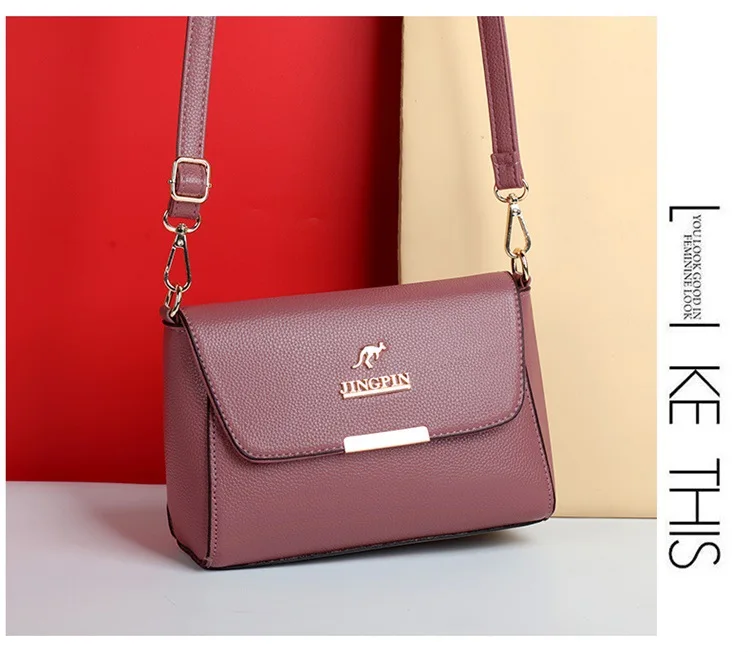 JINGPIN Faux Leather Crossbody Bag Women’s Stylish Shoulder Purse Versatile, Durable, Perfect for Daily Commute & Casual Outings