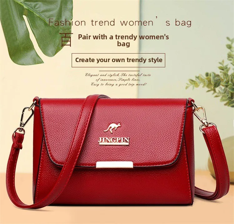 JINGPIN Faux Leather Crossbody Bag Women’s Stylish Shoulder Purse Versatile, Durable, Perfect for Daily Commute & Casual Outings