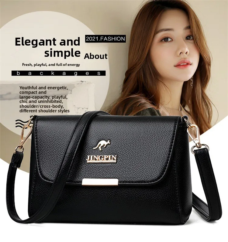 JINGPIN Faux Leather Crossbody Bag Women’s Stylish Shoulder Purse Versatile, Durable, Perfect for Daily Commute & Casual Outings