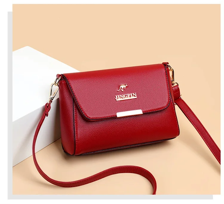 JINGPIN Faux Leather Crossbody Bag Women’s Stylish Shoulder Purse Versatile, Durable, Perfect for Daily Commute & Casual Outings