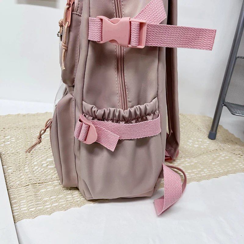 Cute Women Backpacks Waterproof Multi-Pocket Nylon School Backpack for Student Female Girls Kawaii Laptop Book Pack Mochilas