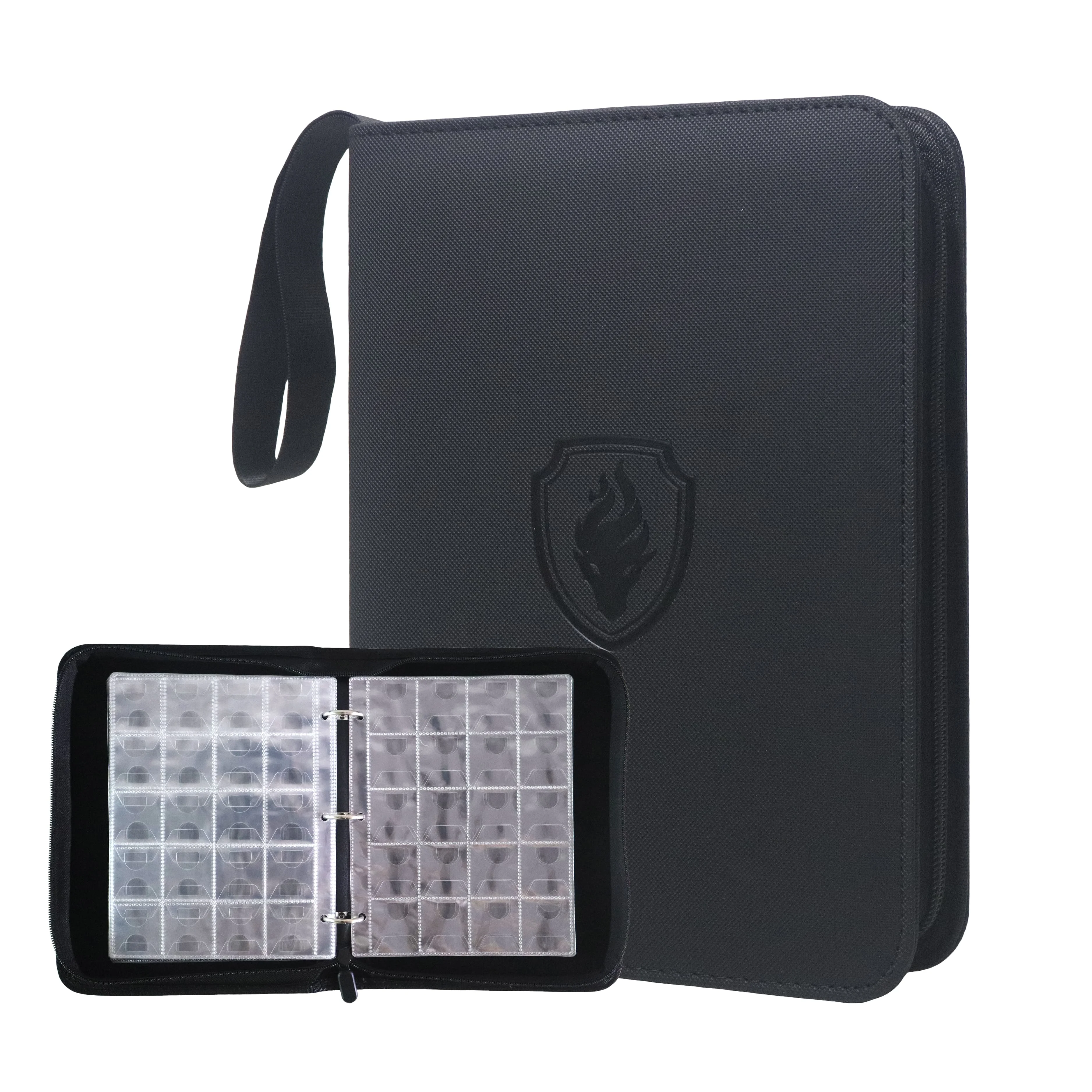 220 Slots Coin Collector Book Zipper PU Coin Storage Album Portable Coin Protector for Collection Display