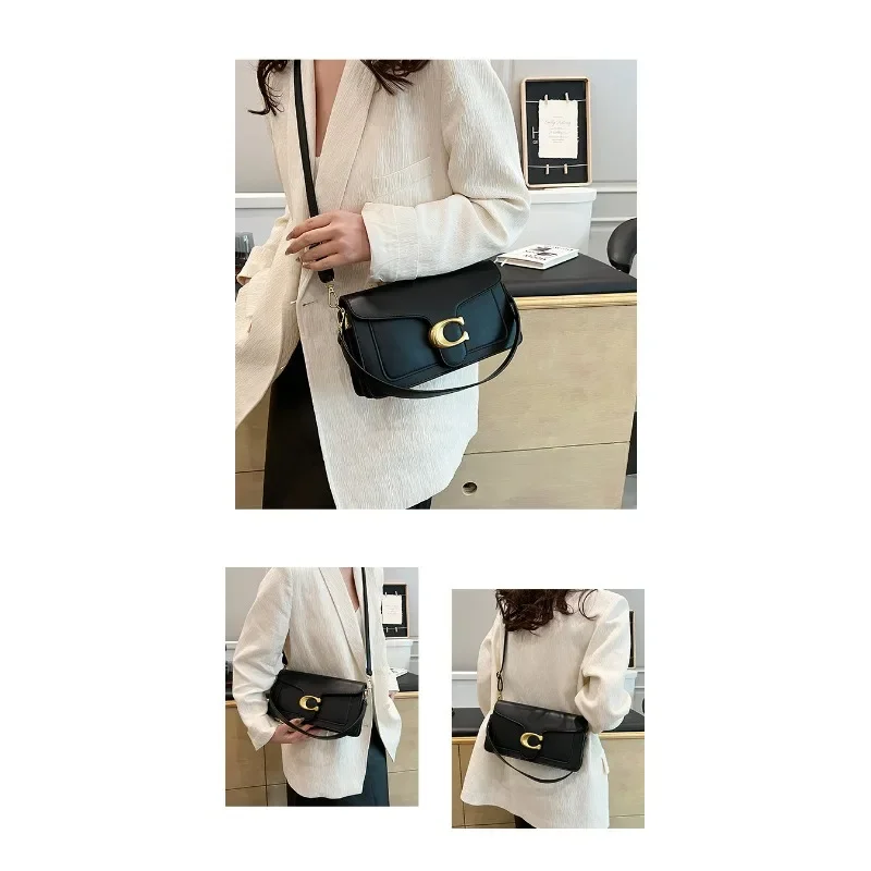 Autumn New Niche Women's Small Square Bag, High‑End Texture Solid Color Simple Versatile Classic Retro Shoulder Crossbody Purse