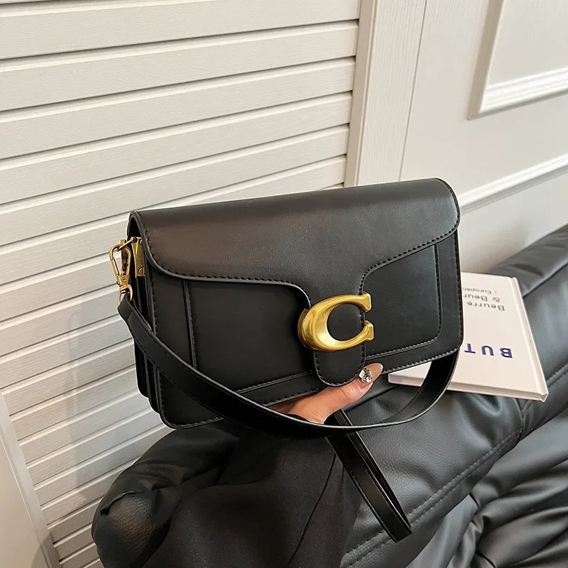 Autumn New Niche Women's Small Square Bag, High‑End Texture Solid Color Simple Versatile Classic Retro Shoulder Crossbody Purse