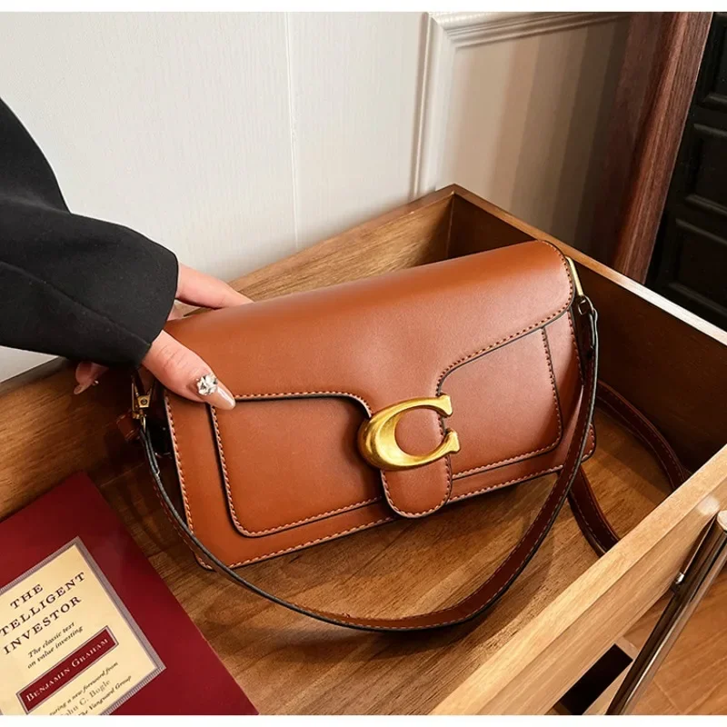 Autumn New Niche Women's Small Square Bag, High‑End Texture Solid Color Simple Versatile Classic Retro Shoulder Crossbody Purse