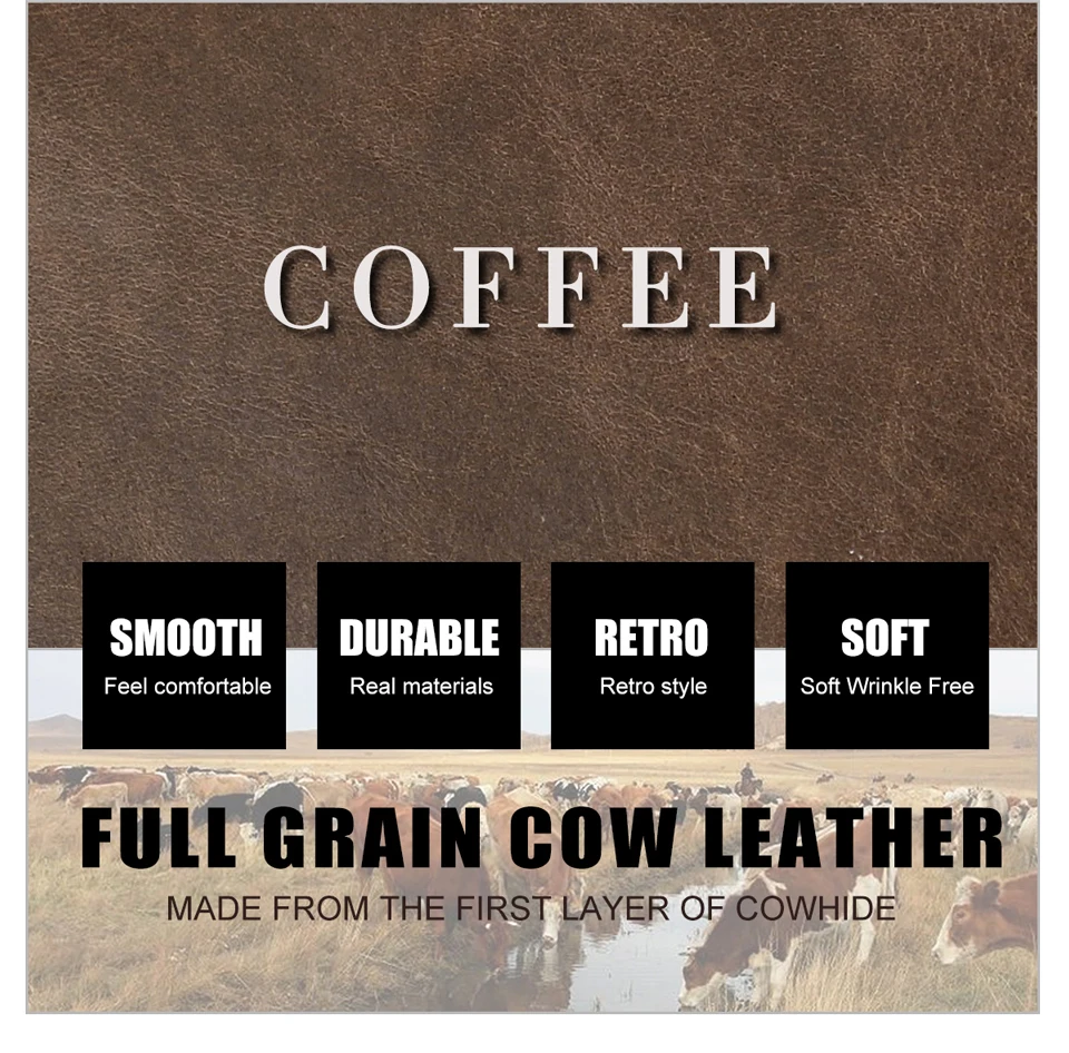 CONTACT'S Genuine Leather Men Wallet Samll Bifold Design Casual Thin Slim Wallets Card Holder Vintage Male Purse Money Clip