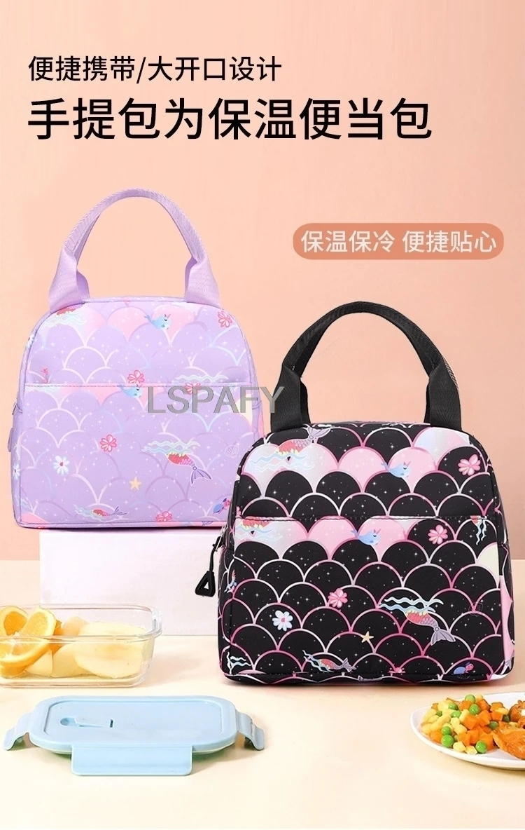 3Pcs/Set My Little Pony Kid Backpack With Lunch Girl School Bag Children Schoolbag For Teenage Girls Women Rainbow Backpack