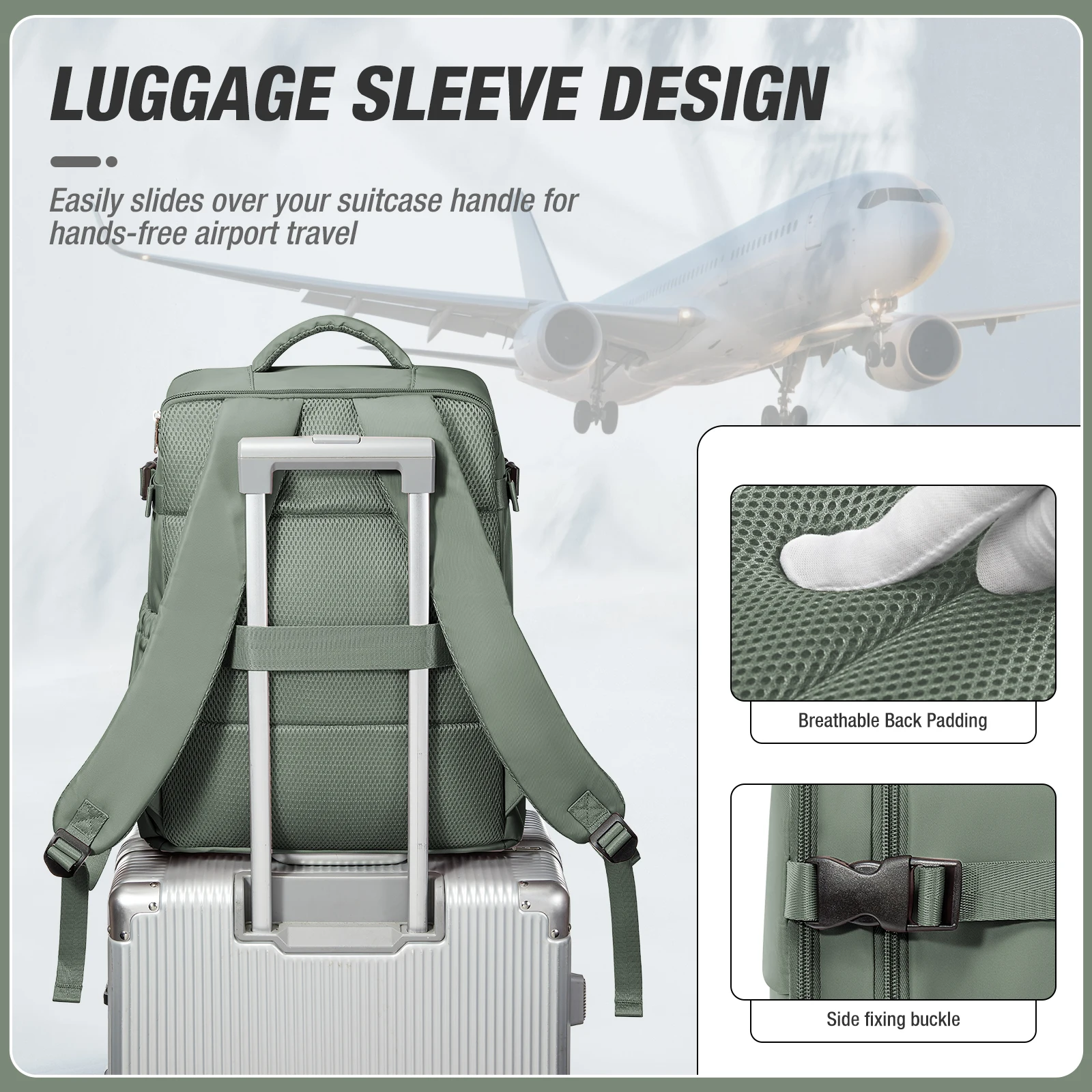 Hand Luggage Ryanair 40x30x20 Travel Backpack Carry-on Bag Aircraft Cabin max wizz air Backpack, Women's Men's Notebook Backpack