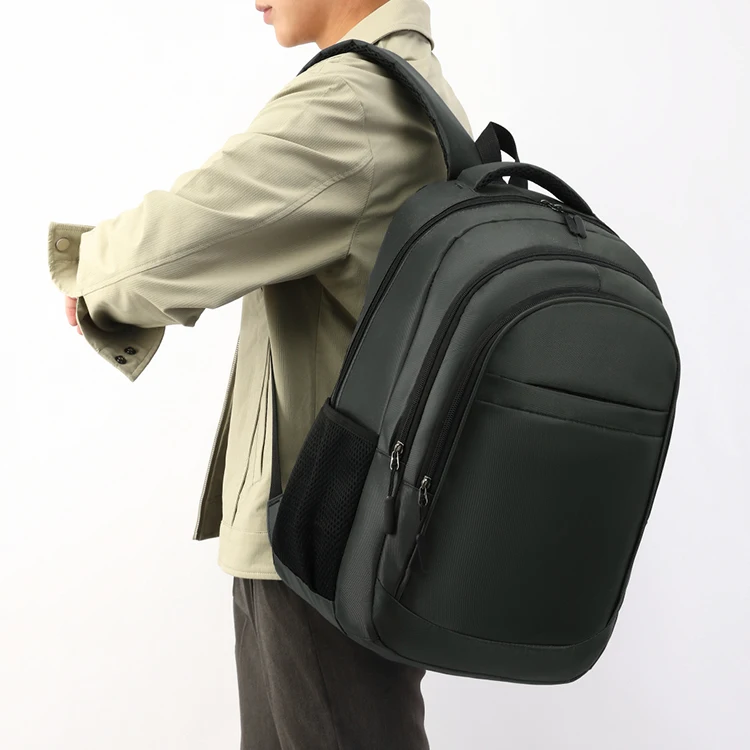 Large-capacity Backpack - Laptop Bag, Featuring a 15.6-inch Tablet Pocket and Zippered Pockets - Utilizing Fading Technology