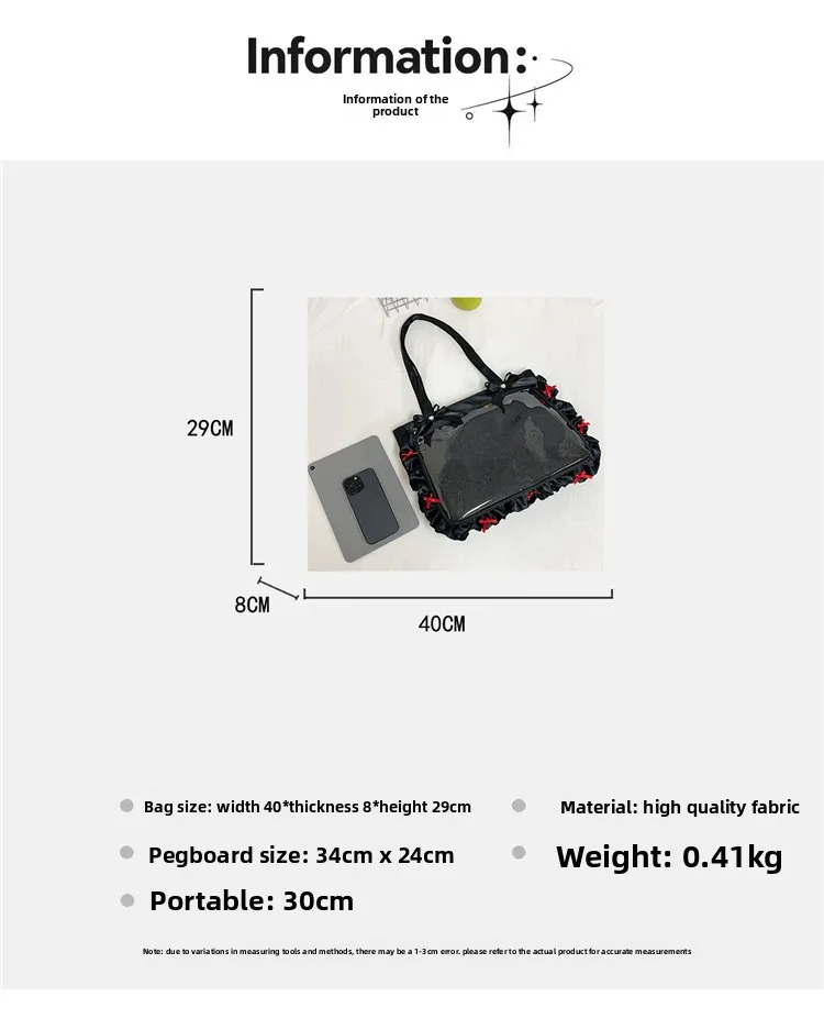 Cute Commuting Shoulder Bag Crossbody Handle Bag for Anime Fans Big Capacity JK Tote Comfortable and Versatile Texture Ita Bag