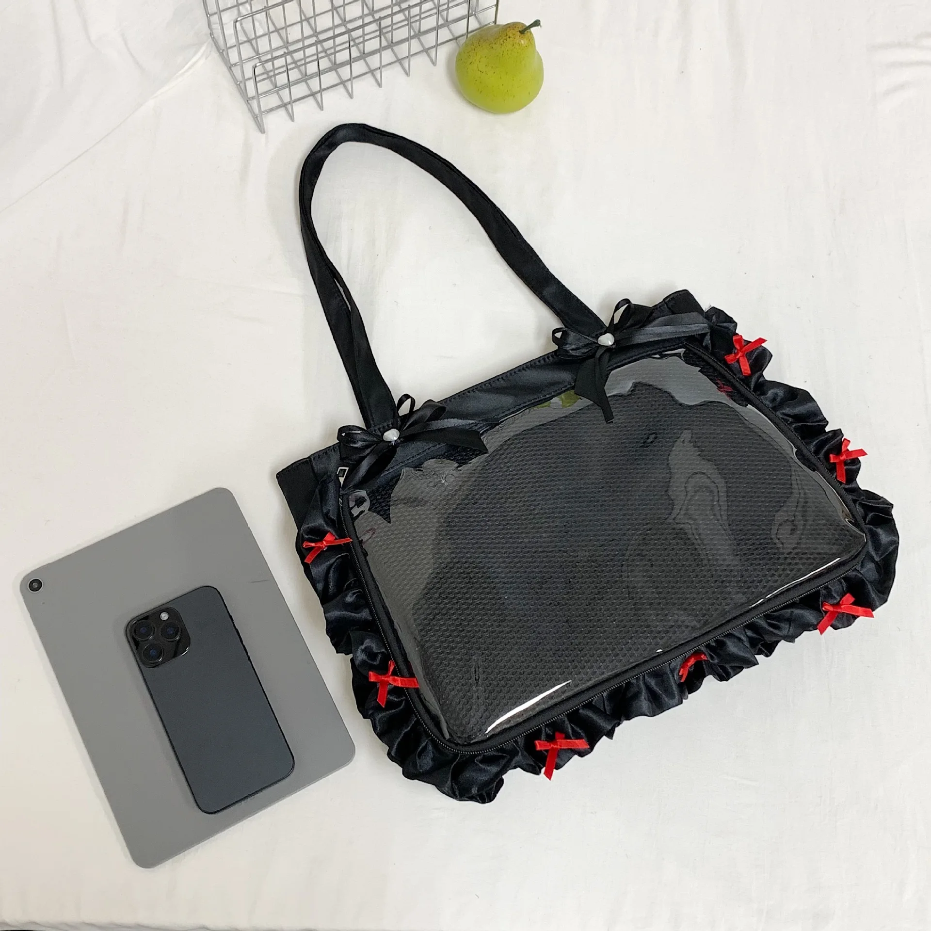 Cute Commuting Shoulder Bag Crossbody Handle Bag for Anime Fans Big Capacity JK Tote Comfortable and Versatile Texture Ita Bag