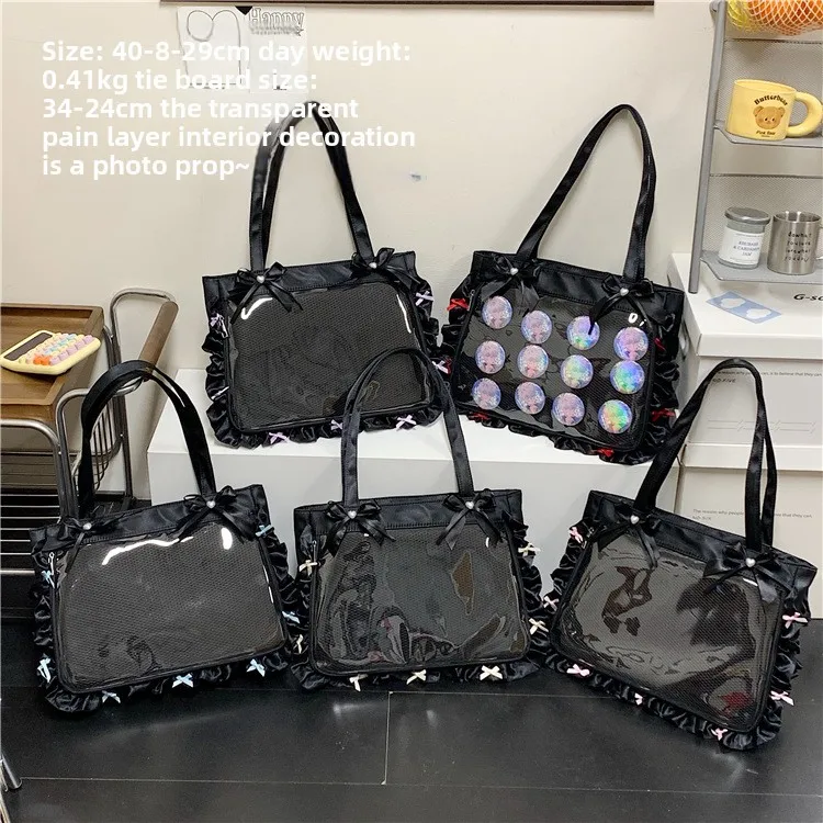 Cute Commuting Shoulder Bag Crossbody Handle Bag for Anime Fans Big Capacity JK Tote Comfortable and Versatile Texture Ita Bag