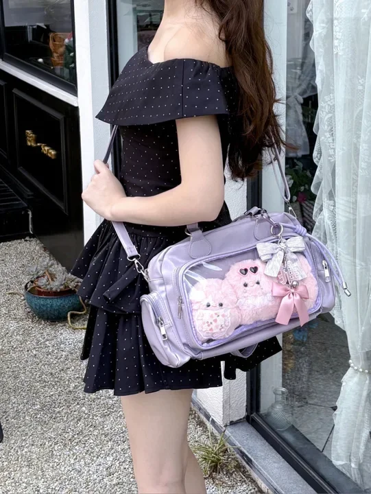 Popular Cute Bar Pain Bag Fashionable Three-Color Versatile Portable Backpack Bowling Crossbody Backpack, New Model
