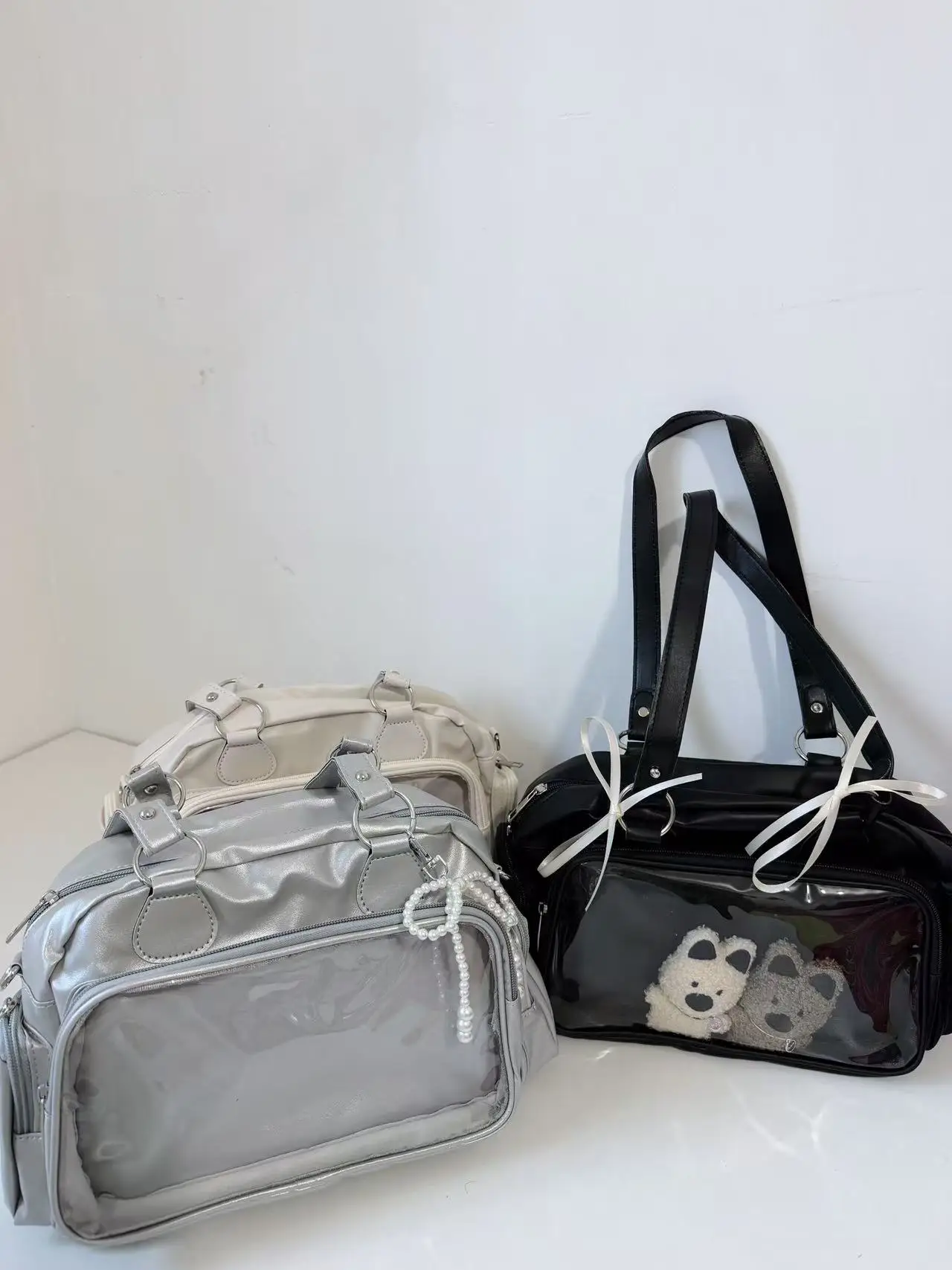Popular Cute Bar Pain Bag Fashionable Three-Color Versatile Portable Backpack Bowling Crossbody Backpack, New Model