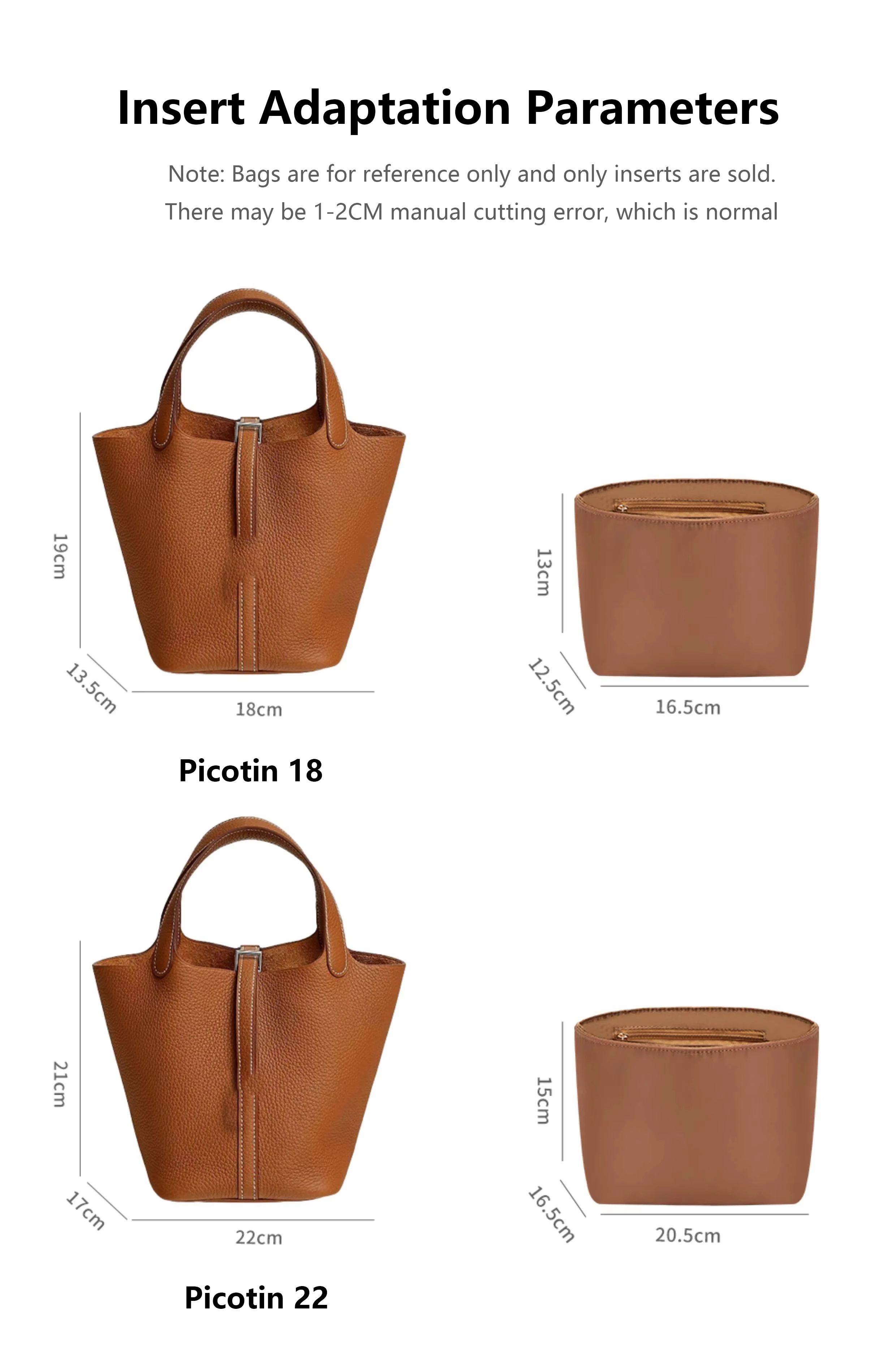 Lightweight Bag Organizer Insert For Picotin 18 22,Durable Storage Nylon Waterproof Bag Insert Bag Support Bag Accessories