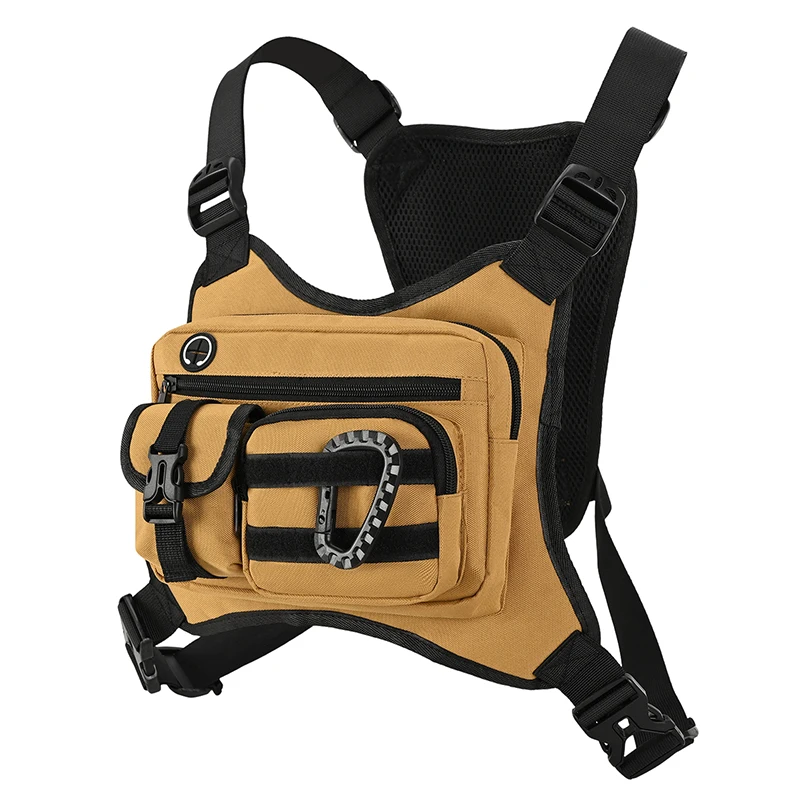 Outdoor Tactical Chest Bag for Men Utility EDC Travel Chest Pack for Running Hiking Chest Vest Holster