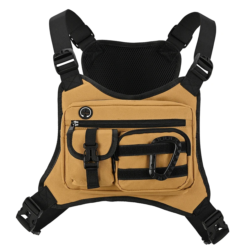 Outdoor Tactical Chest Bag for Men Utility EDC Travel Chest Pack for Running Hiking Chest Vest Holster