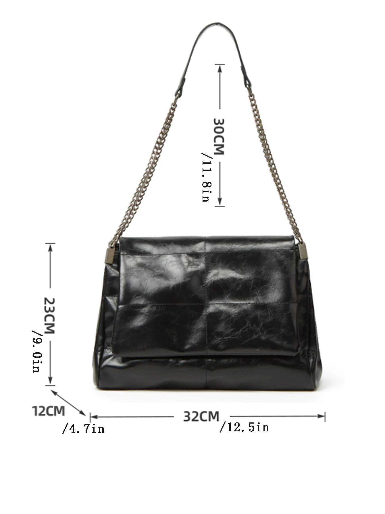 Large Capacity Commuting Bag 2024 New Spring/Summer Women's Chain Tote Bag, High-End and Fashionable Single Shoulder Underarm Bag