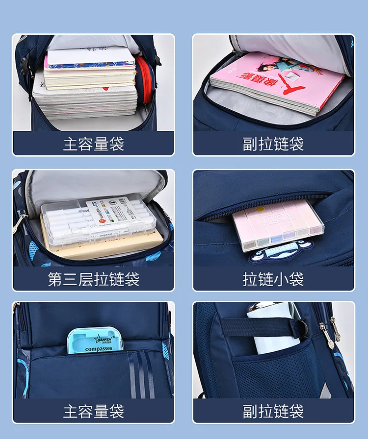 Waterproof Kids Backpack for Boys Orthopedic Primary School Bag Mochila New Schoolbags Children's Shoulder Load Distribution