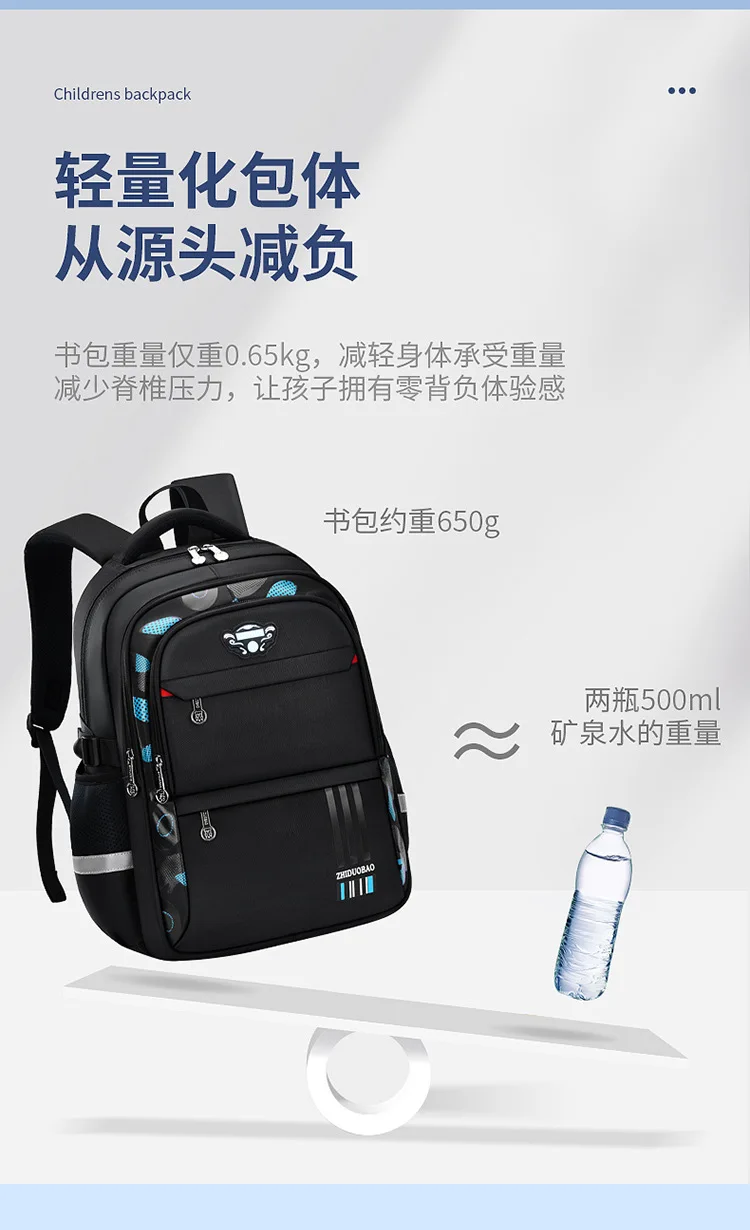Waterproof Kids Backpack for Boys Orthopedic Primary School Bag Mochila New Schoolbags Children's Shoulder Load Distribution