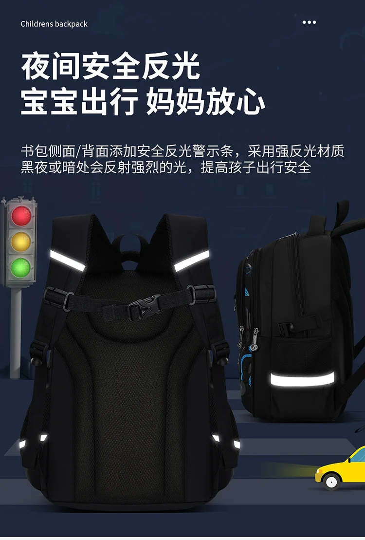 Waterproof Kids Backpack for Boys Orthopedic Primary School Bag Mochila New Schoolbags Children's Shoulder Load Distribution
