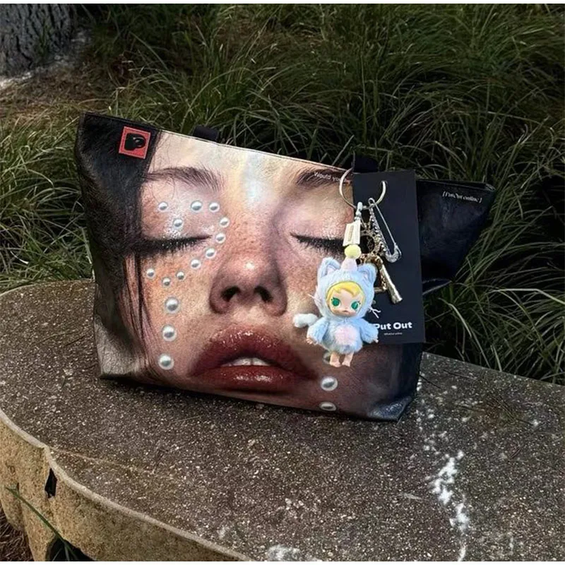 Fashion Designer Tote Bag New Large-capacity Shoulder Bag Creative Y2k Printed Versatile Casual Bag High-quality Simple Handbag