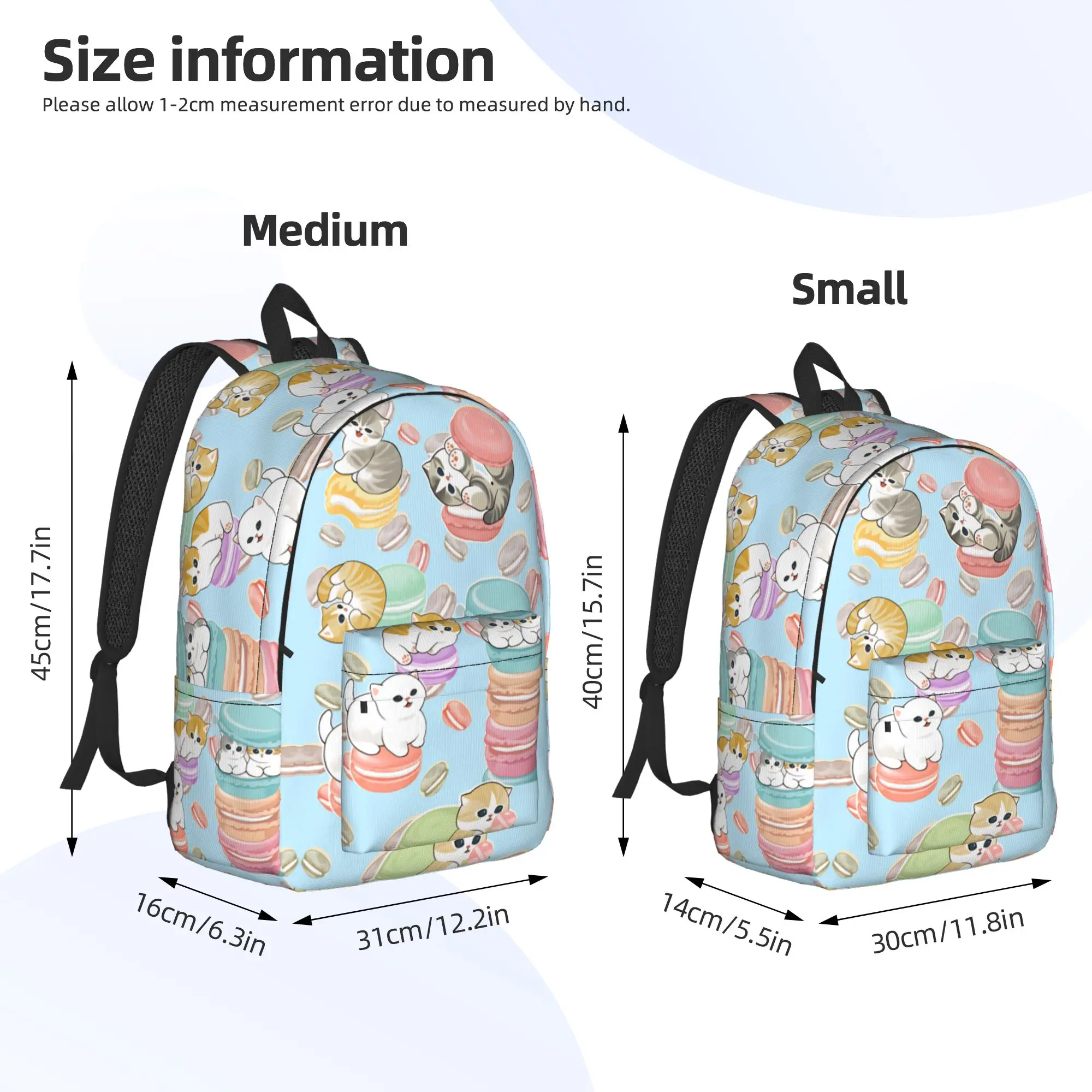 Mofusand Backpack Boy Polyester University Backpacks Pattern Fashion High School Bags Rucksack