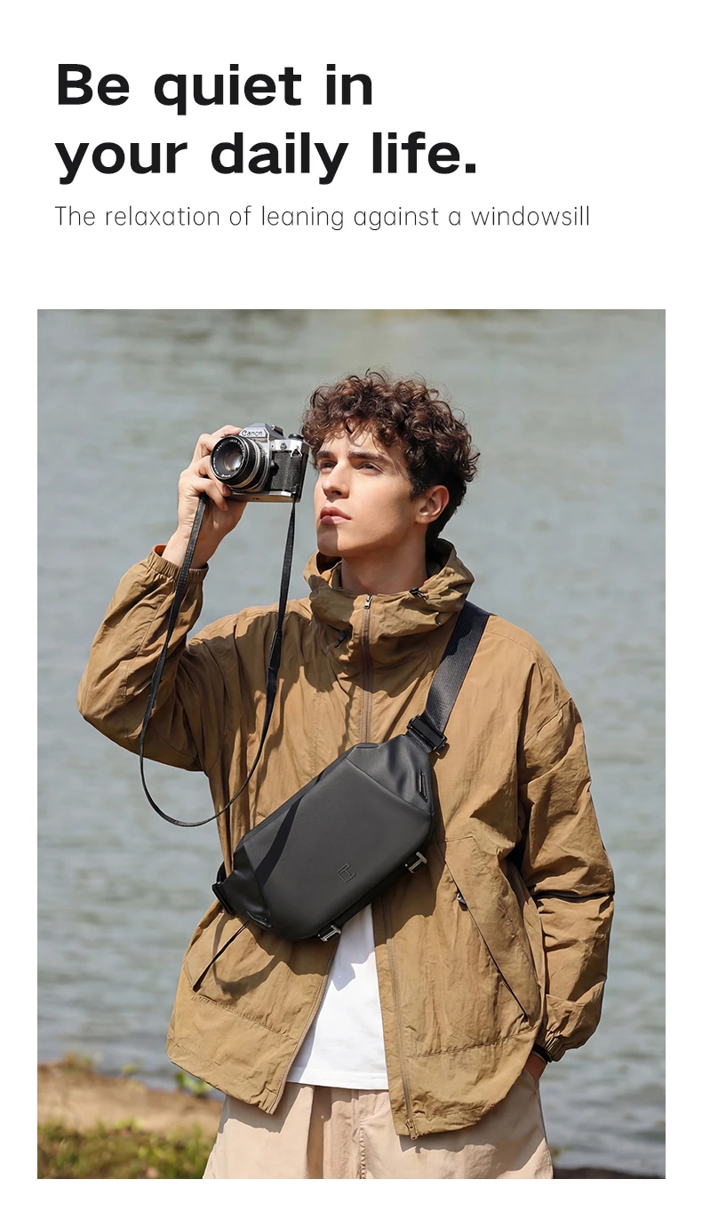 TANGCOOL Waterproof Sling Bag for Men Women Crossbody Fanny Pack Anti Theft Chest Bag For Travel Hiking Cycling