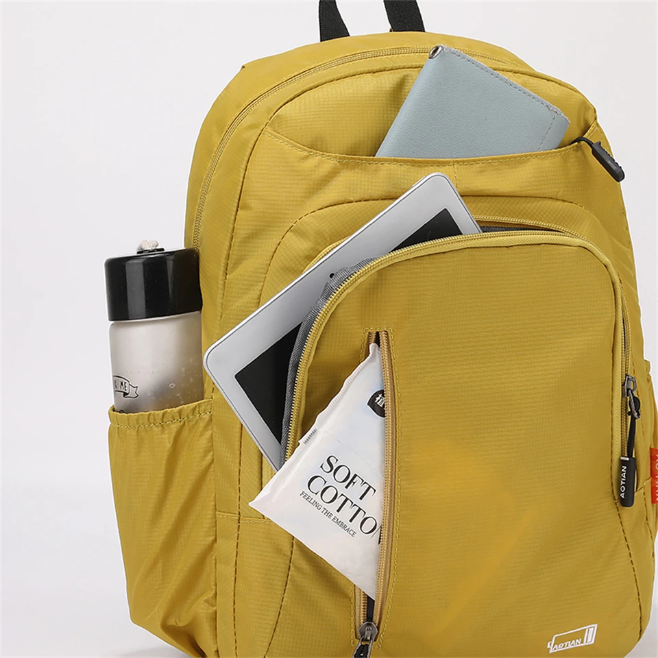 Fashion Commuter Daypack Women Waterproof Oxford Backpack Large Capacity School Bag Ladies Lightweight and Portable Travel Bag