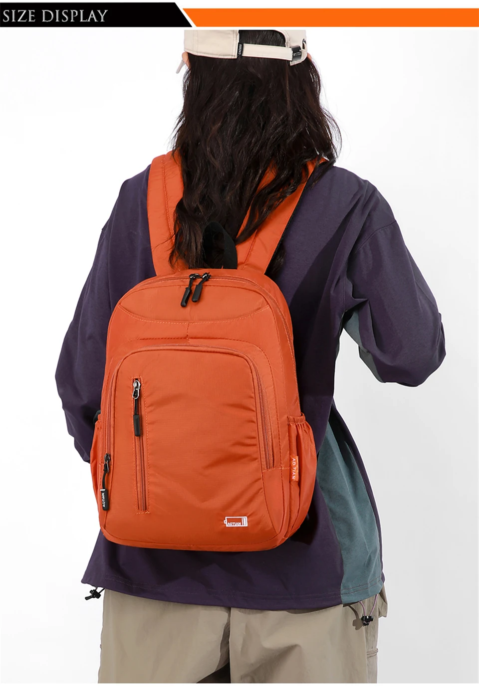 Fashion Commuter Daypack Women Waterproof Oxford Backpack Large Capacity School Bag Ladies Lightweight and Portable Travel Bag