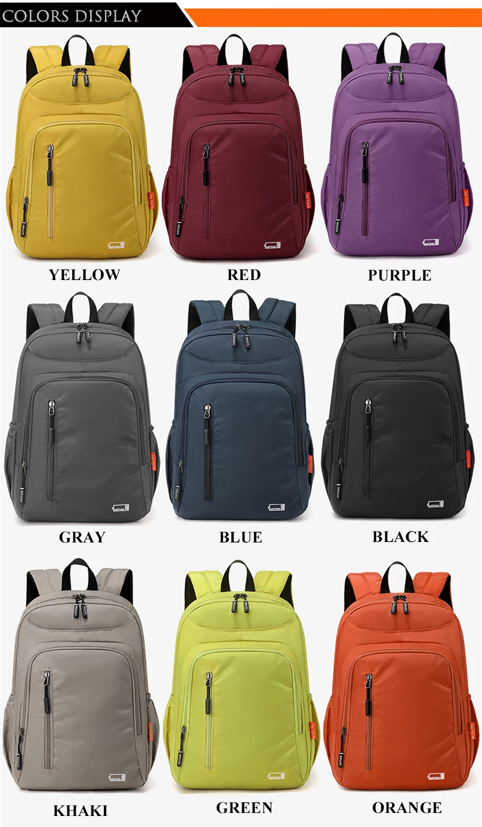 Fashion Commuter Daypack Women Waterproof Oxford Backpack Large Capacity School Bag Ladies Lightweight and Portable Travel Bag
