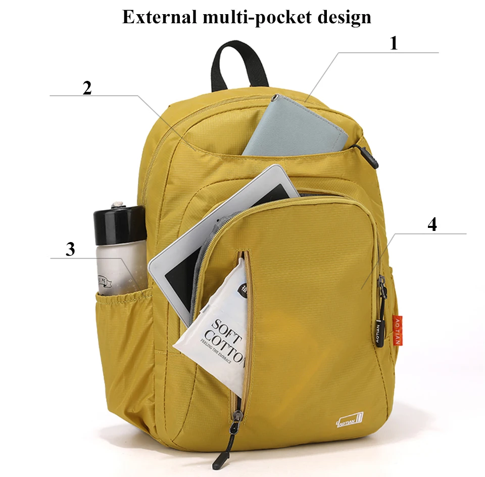 Fashion Commuter Daypack Women Waterproof Oxford Backpack Large Capacity School Bag Ladies Lightweight and Portable Travel Bag