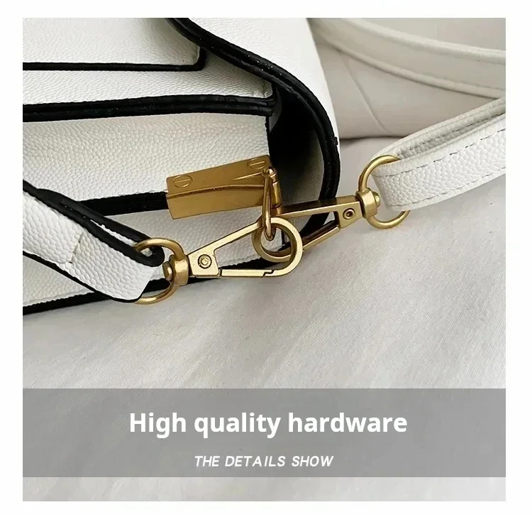 Caviar Grain Small Square Crossbody Bag, Minimalist Fashion Portable Women's Daily Shoulder Purse for Everyday Use
