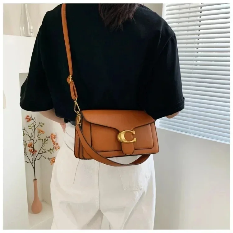 Caviar Grain Small Square Crossbody Bag, Minimalist Fashion Portable Women's Daily Shoulder Purse for Everyday Use