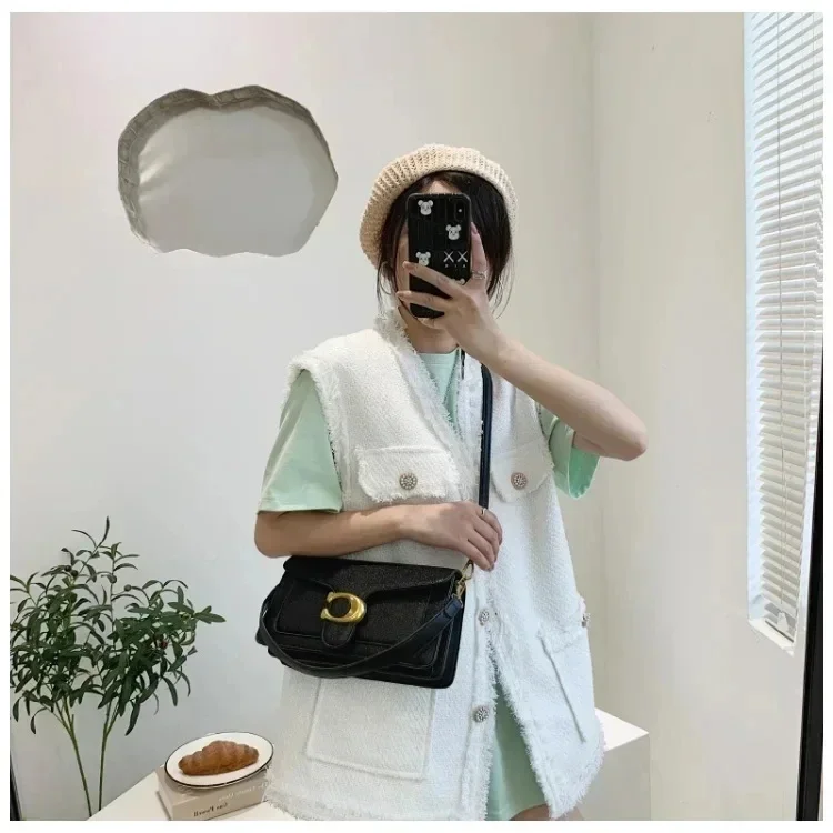 Caviar Grain Small Square Crossbody Bag, Minimalist Fashion Portable Women's Daily Shoulder Purse for Everyday Use