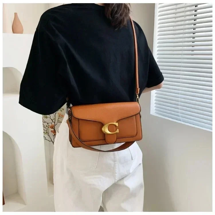 Caviar Grain Small Square Crossbody Bag, Minimalist Fashion Portable Women's Daily Shoulder Purse for Everyday Use