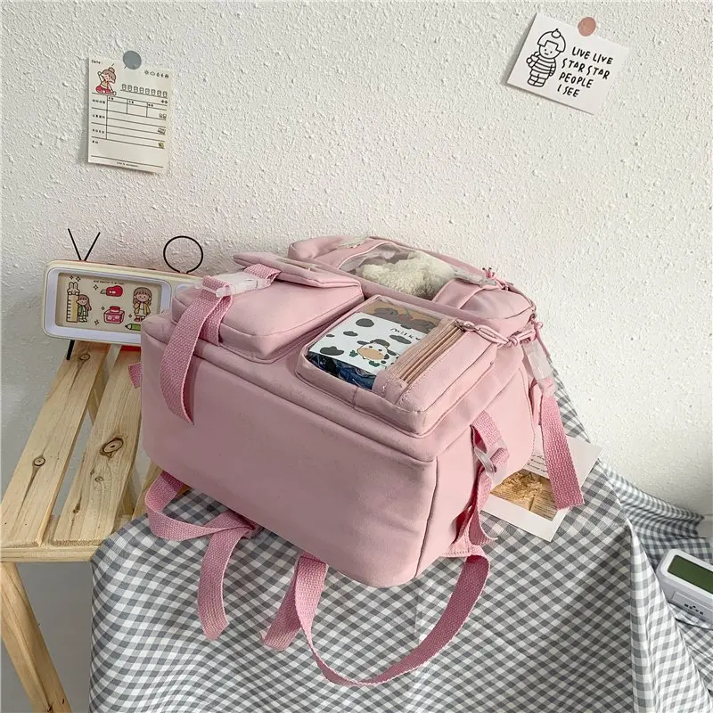 Japanese High School Girls Backpack School Bags For Teenage Girls Multi Pockets New Kawaii Backpack Women Harajuku Cute Mochila