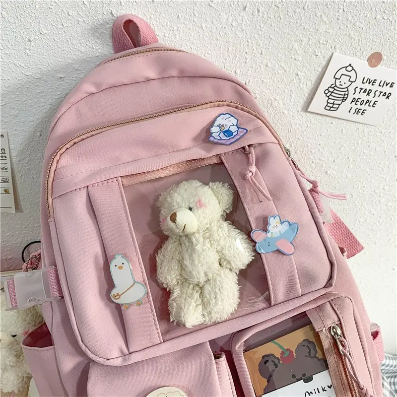 Japanese High School Girls Backpack School Bags For Teenage Girls Multi Pockets New Kawaii Backpack Women Harajuku Cute Mochila