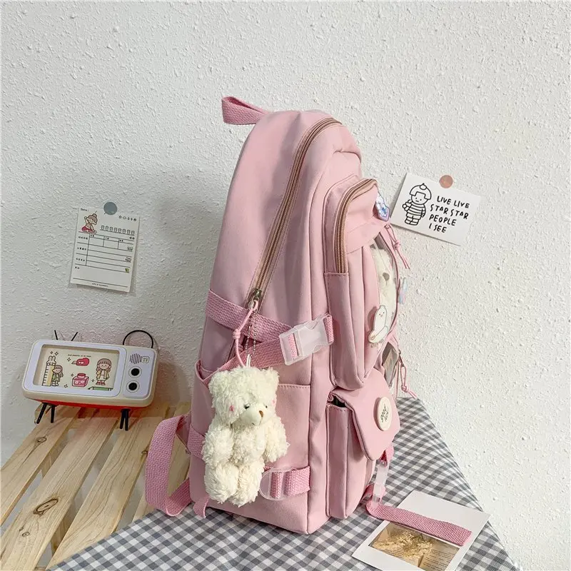 Japanese High School Girls Backpack School Bags For Teenage Girls Multi Pockets New Kawaii Backpack Women Harajuku Cute Mochila