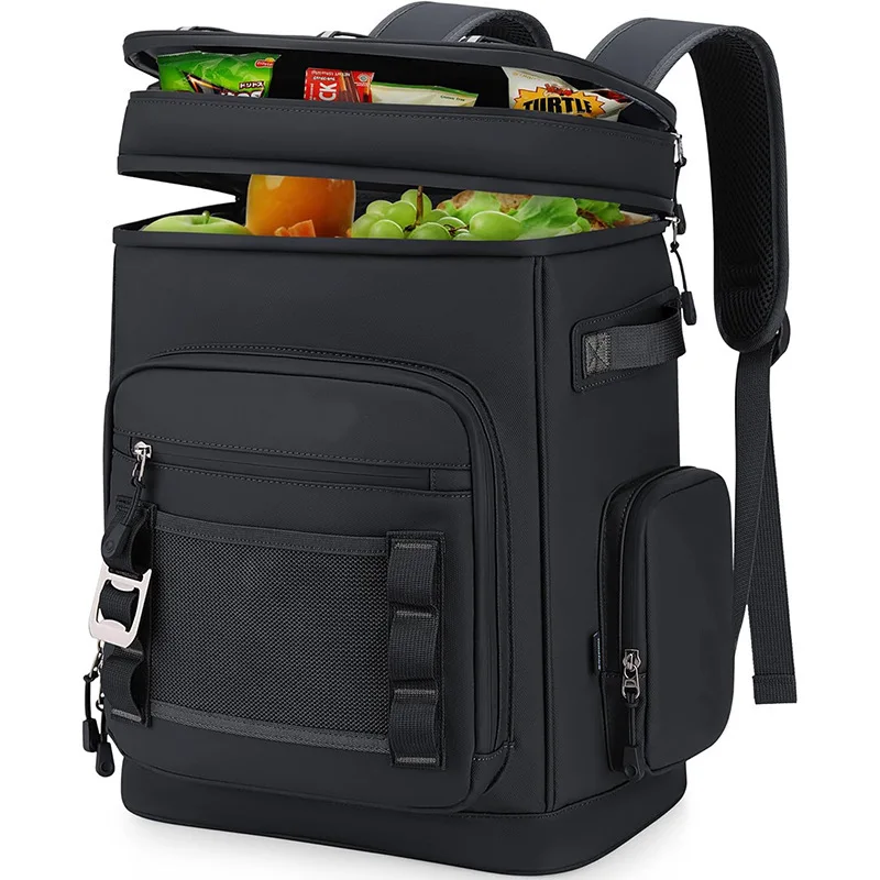 30L Insulated Cooler Backpack Waterproof Thermal Backpack Large Capacity Outdoor Camping Fishing Picnic Lunch Backpack Keep Food