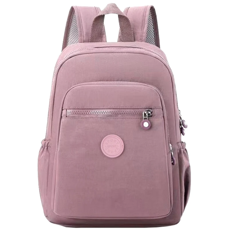 Chic Minimalist Women’s Backpack Durable Anti-splash Nylon Daypack, Adjustable Strap for Commute Shopping & Outdoor Activities