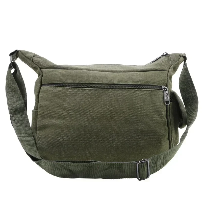 Men's Canvas Shoulder Bag Casual Tote Travel Crossbody Bag Luxury Messenger Bag High Quality Fashion Handbag Chest Bag