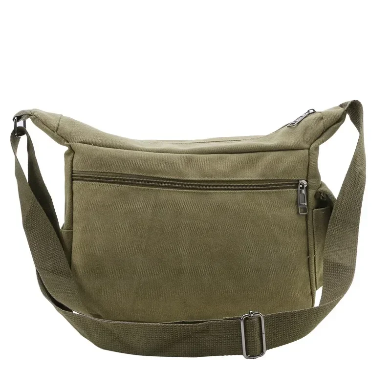 Men's Canvas Shoulder Bag Casual Tote Travel Crossbody Bag Luxury Messenger Bag High Quality Fashion Handbag Chest Bag