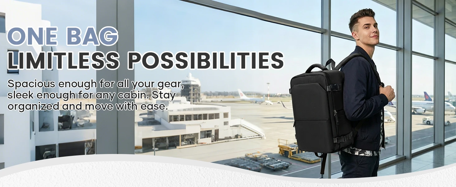 Backpack 40x30x20 Travel Backpack Cabin Airplane for Ryanair Hand Luggage for Vueling 24L Laptop Travel Bag Men's Work Backpack