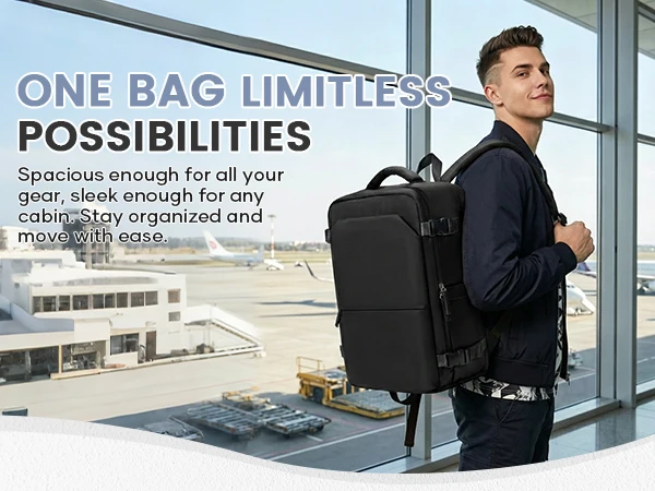 Backpack 40x30x20 Travel Backpack Cabin Airplane for Ryanair Hand Luggage for Vueling 24L Laptop Travel Bag Men's Work Backpack